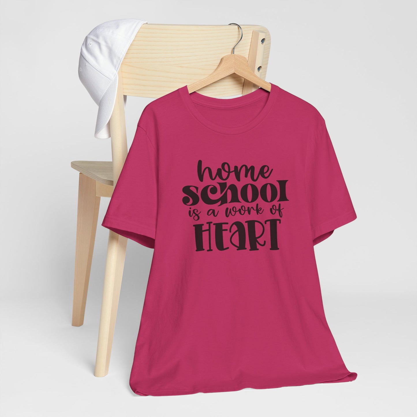 Homeschool Is A Work of Heart, Cute Homeschool Mom Shirt, Tshirt for Homeschooling Mama, Homeschool Mom Shirt, Gift for Mom, Shirt for Mom