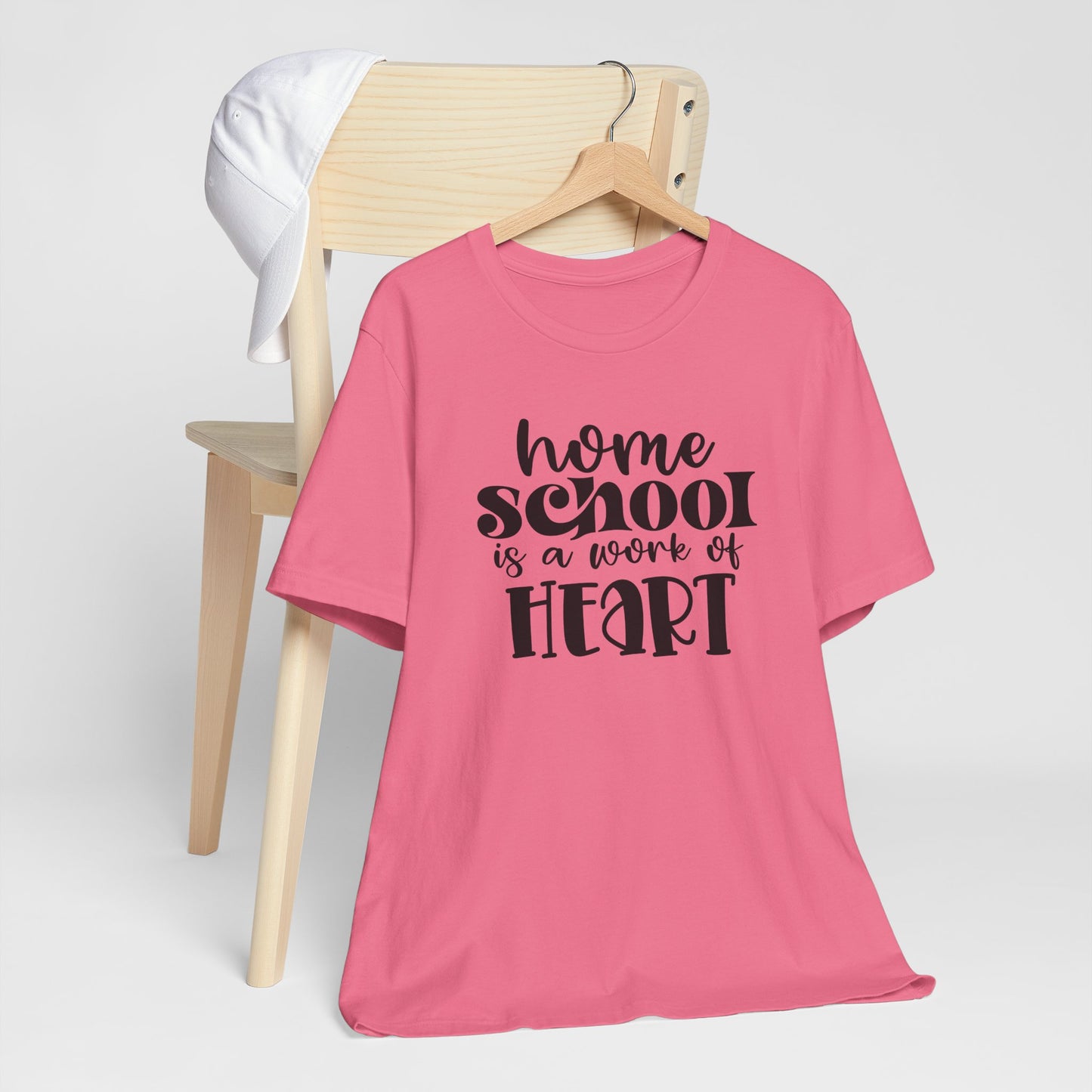 Homeschool Is A Work of Heart, Cute Homeschool Mom Shirt, Tshirt for Homeschooling Mama, Homeschool Mom Shirt, Gift for Mom, Shirt for Mom