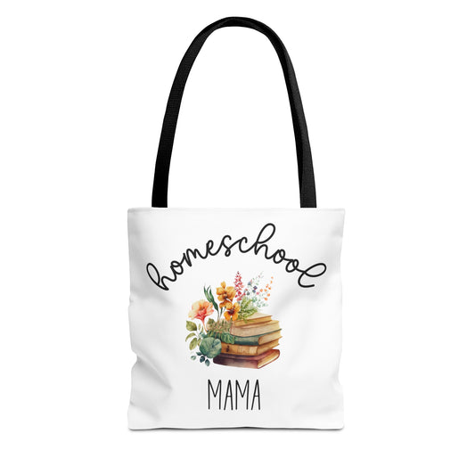 Homeschool Mama Tote Bag, Homeschool Tote Bag, Homeschooling Gift, Reusable Bag, Farmers Market Tote Bag, Homeschool Mom Gift, Library Bag