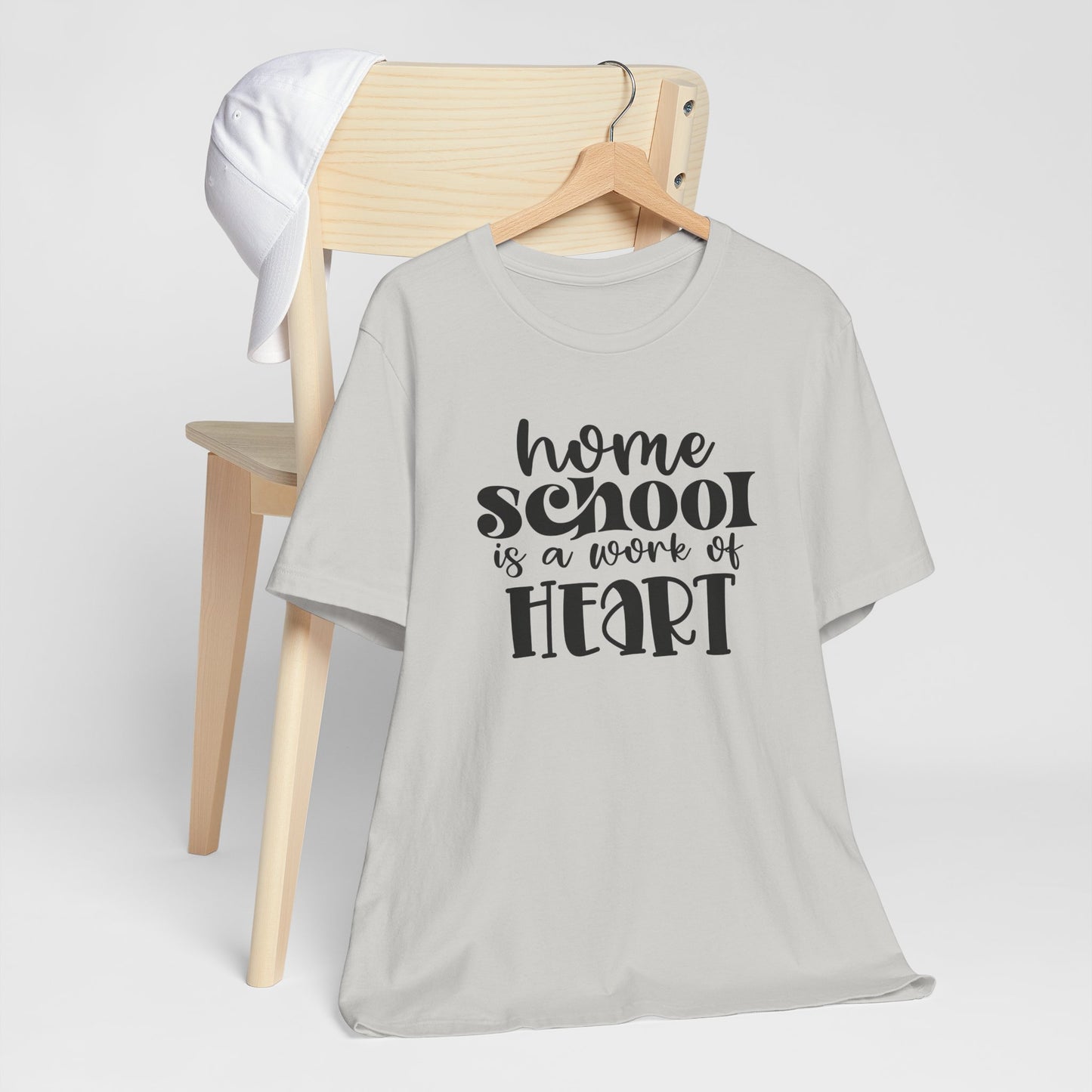 Homeschool Is A Work of Heart, Cute Homeschool Mom Shirt, Tshirt for Homeschooling Mama, Homeschool Mom Shirt, Gift for Mom, Shirt for Mom