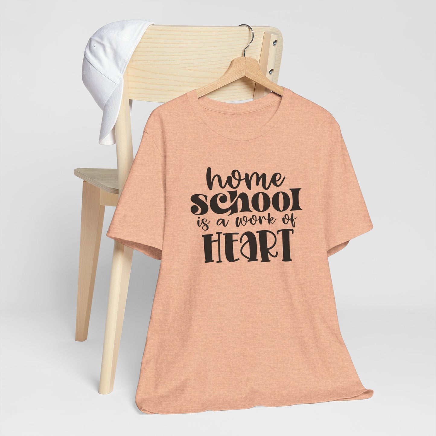 Homeschool Is A Work of Heart, Cute Homeschool Mom Shirt, Tshirt for Homeschooling Mama, Homeschool Mom Shirt, Gift for Mom, Shirt for Mom