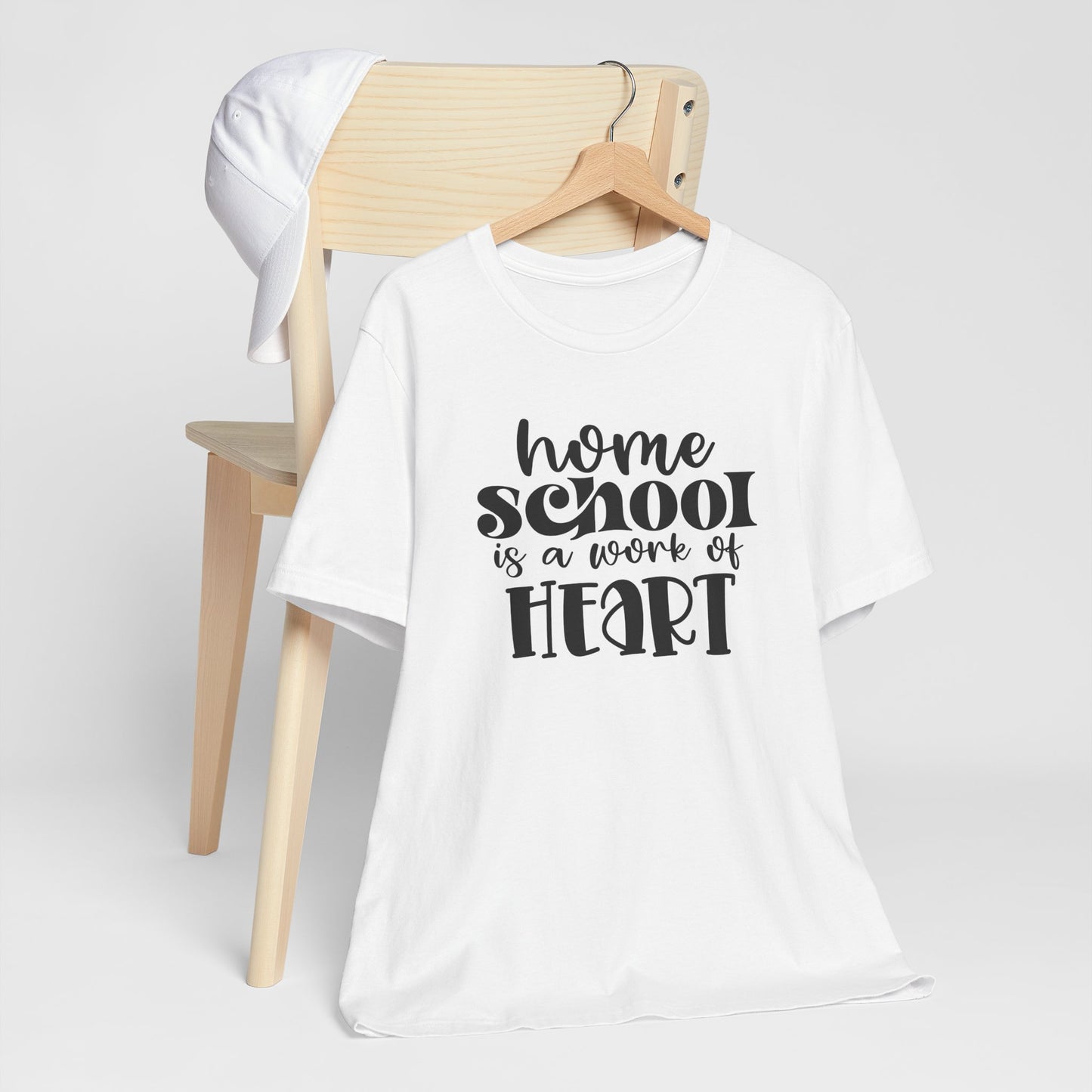 Homeschool Is A Work of Heart, Cute Homeschool Mom Shirt, Tshirt for Homeschooling Mama, Homeschool Mom Shirt, Gift for Mom, Shirt for Mom