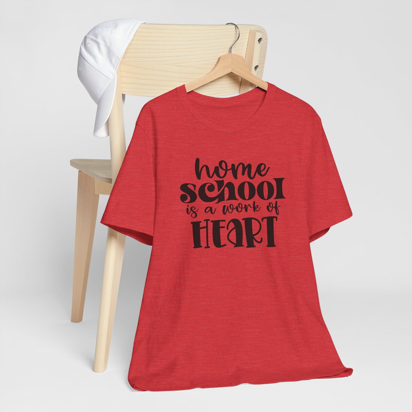 Homeschool Is A Work of Heart, Cute Homeschool Mom Shirt, Tshirt for Homeschooling Mama, Homeschool Mom Shirt, Gift for Mom, Shirt for Mom