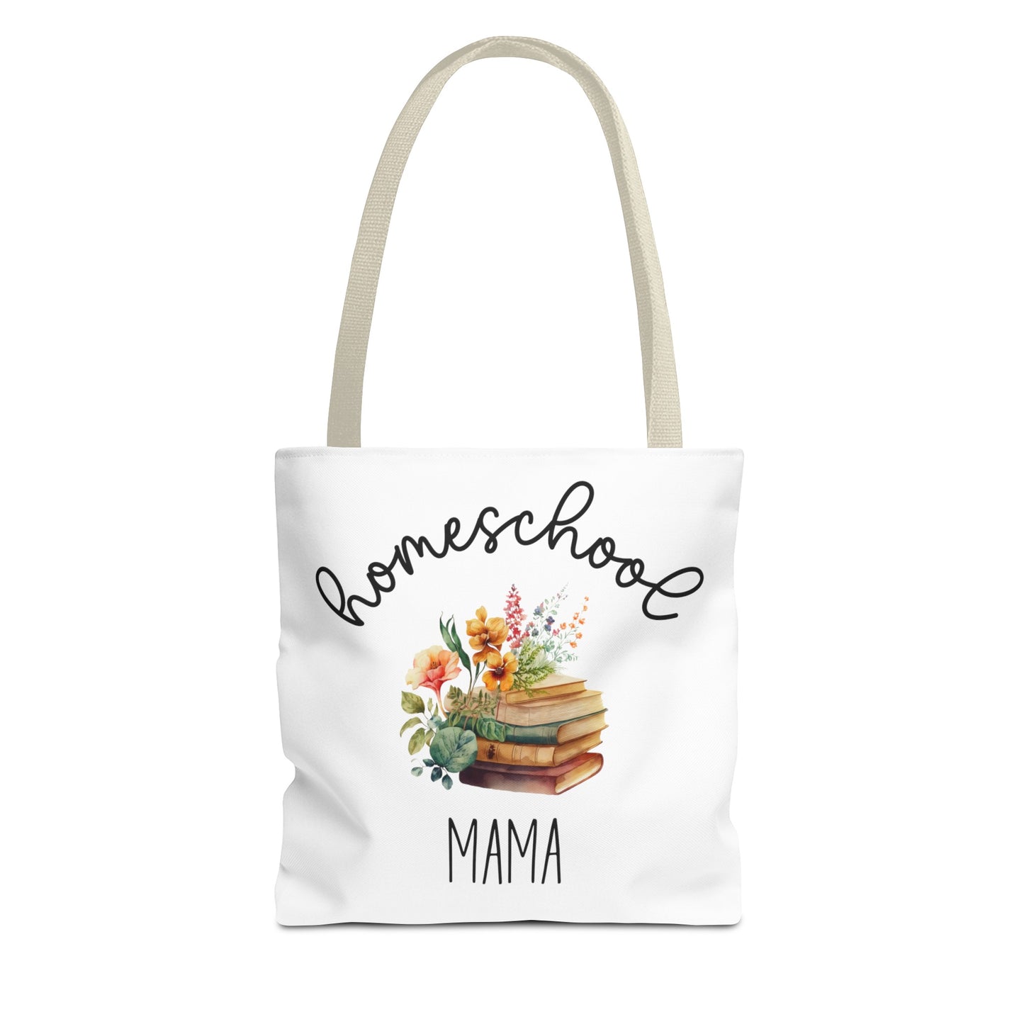 Homeschool Mama Tote Bag, Homeschool Tote Bag, Homeschooling Gift, Reusable Bag, Farmers Market Tote Bag, Homeschool Mom Gift, Library Bag