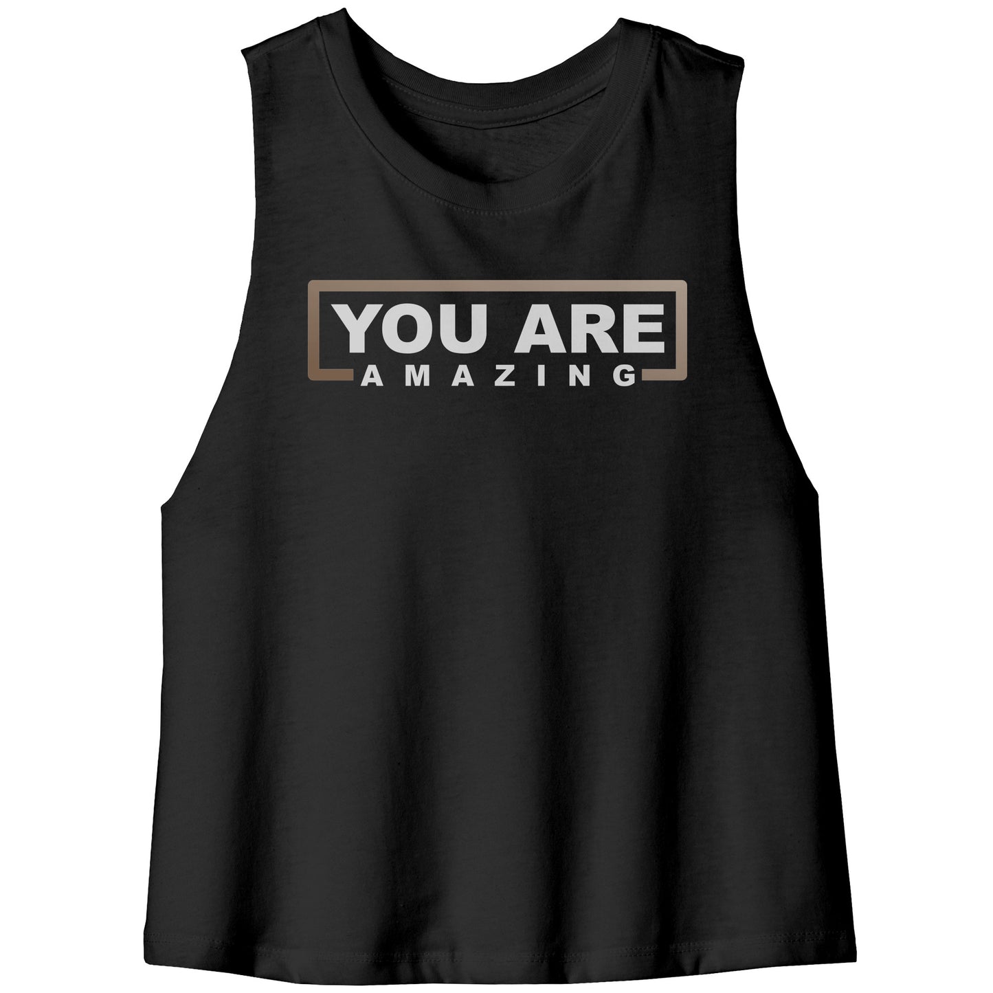 You Are Amazing Racerback Cropped Tank