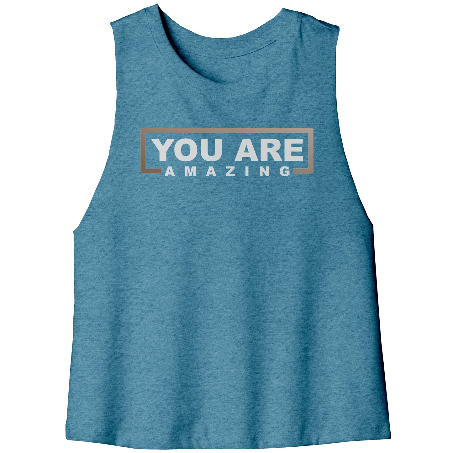 You Are Amazing Racerback Cropped Tank