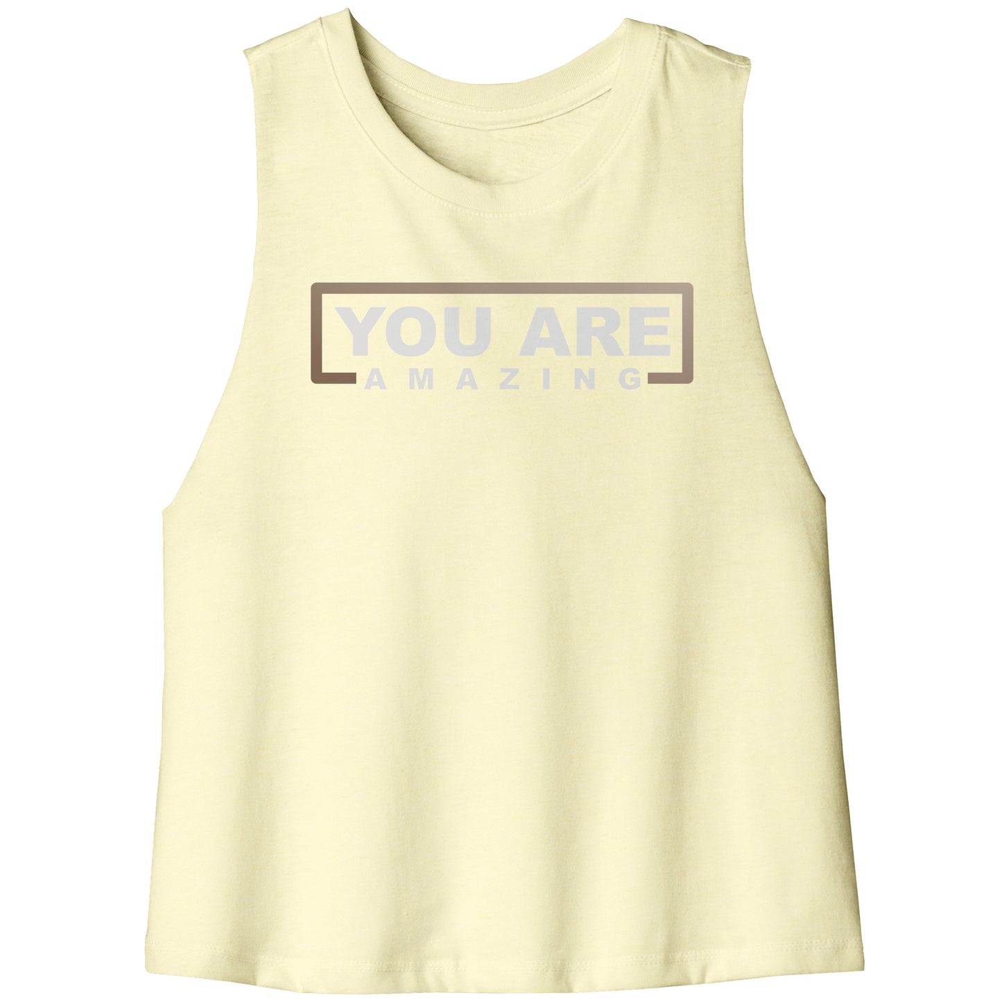 You Are Amazing Racerback Cropped Tank