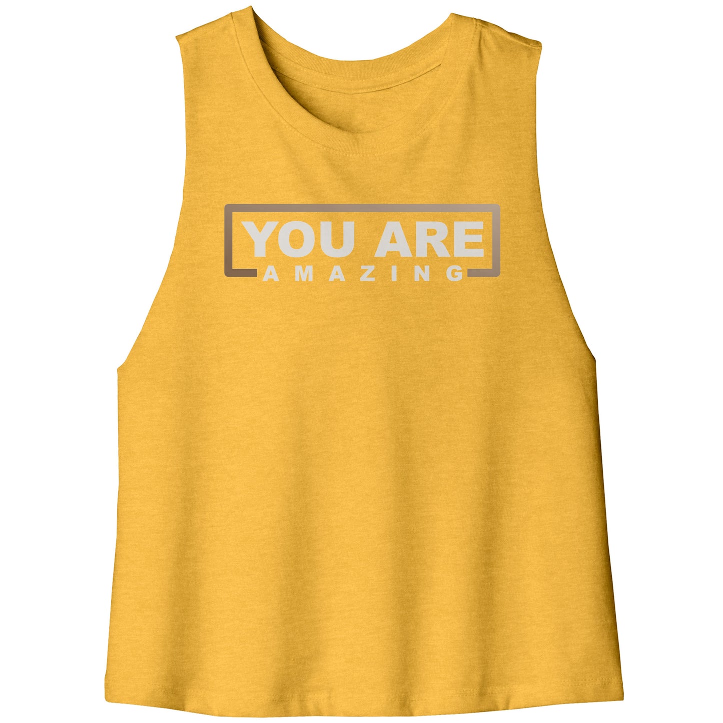 You Are Amazing Racerback Cropped Tank