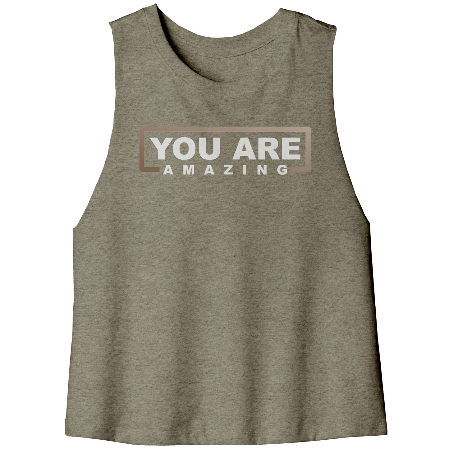 You Are Amazing Racerback Cropped Tank