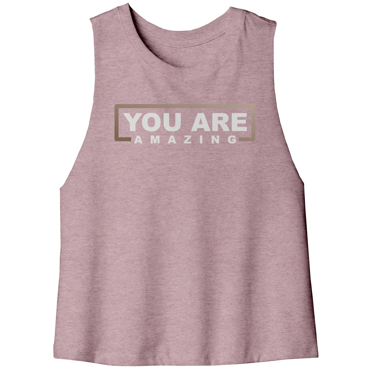 You Are Amazing Racerback Cropped Tank