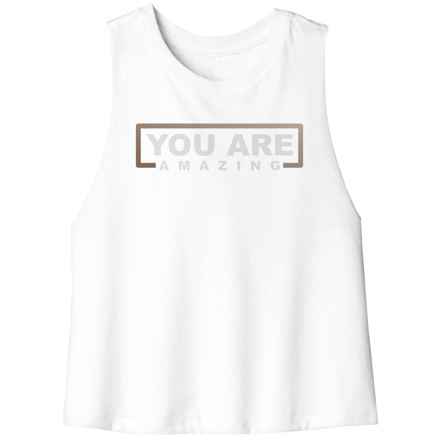 You Are Amazing Racerback Cropped Tank